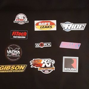 Racing stickers set motorsports Chevy Ford Roush